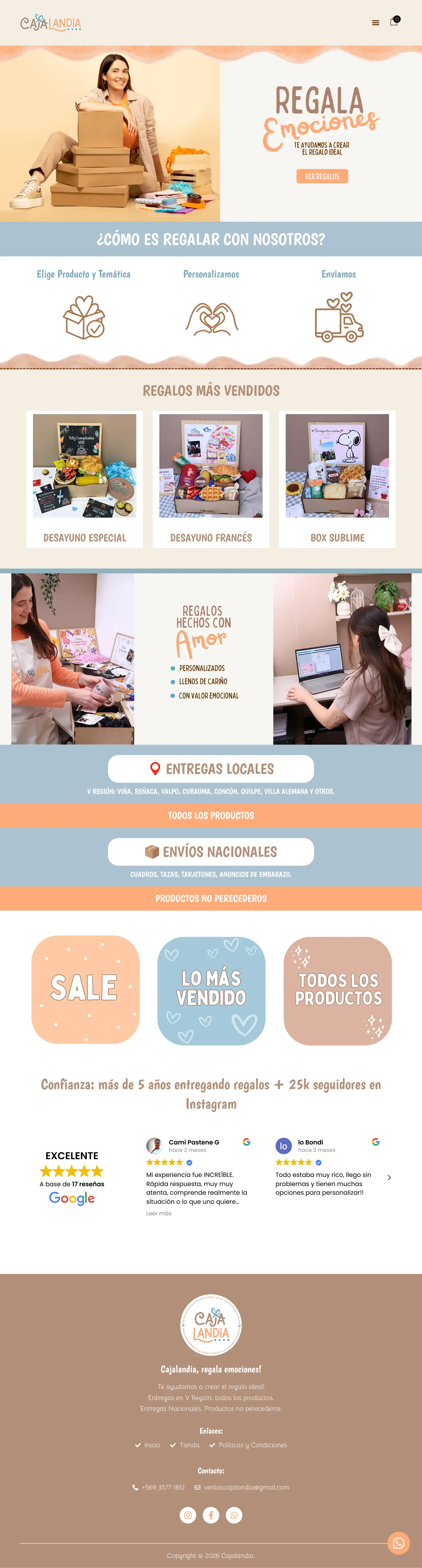 marudev portafolio tienda ecommerce cajalandia desktop 2
